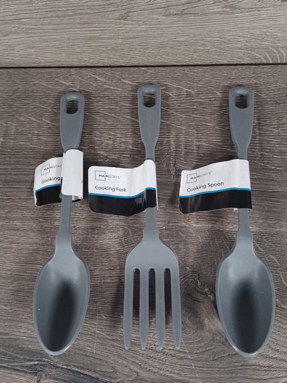 New Mainstays Lot of 3 Silicone Cooking Fork and Spoons